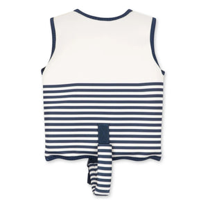 Konges Sløjd - Navy Striped Swim Vest | White