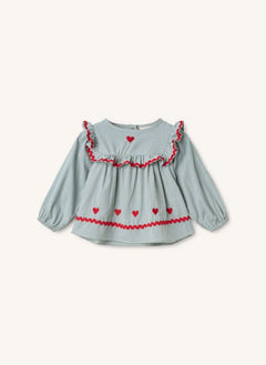 Flöss - Blusa Ellis Vichy | Azzurro