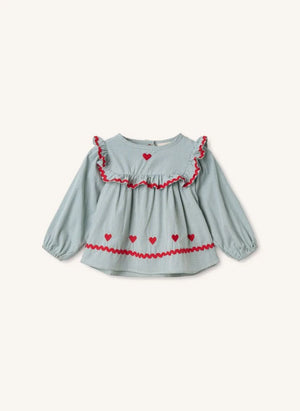 Flöss - Blusa Ellis Vichy | Azzurro