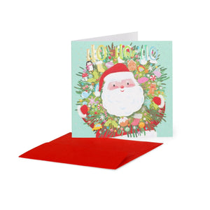 Legami - Mini Tarjeta de Navidad - Corona de Santa