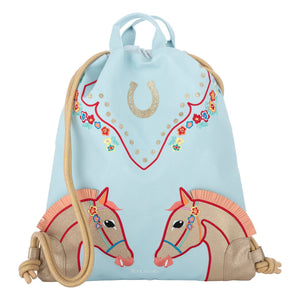 Jeune Premier - Cavalerie Florale Sports Bag | Light Blue
