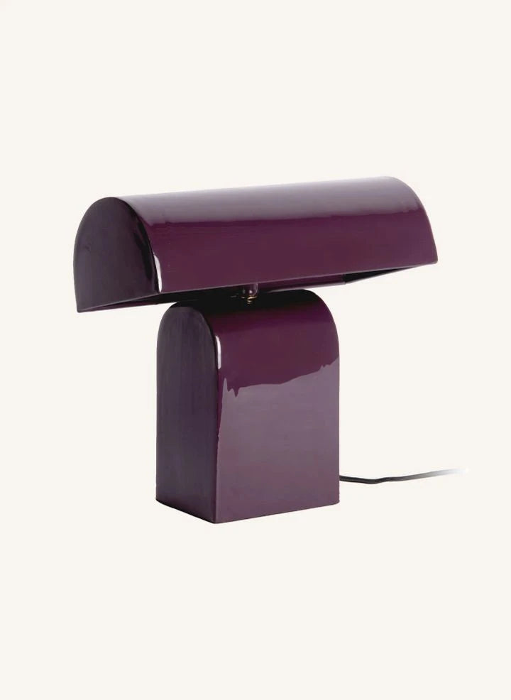 Present Time - Lámpara de mesa Cadiz lisa | Berenjena