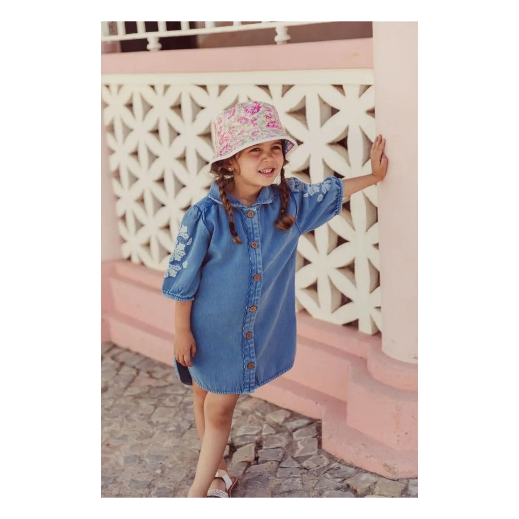 Louise Misha - Inala Organik Pamuk Denim Elbise | Denim
