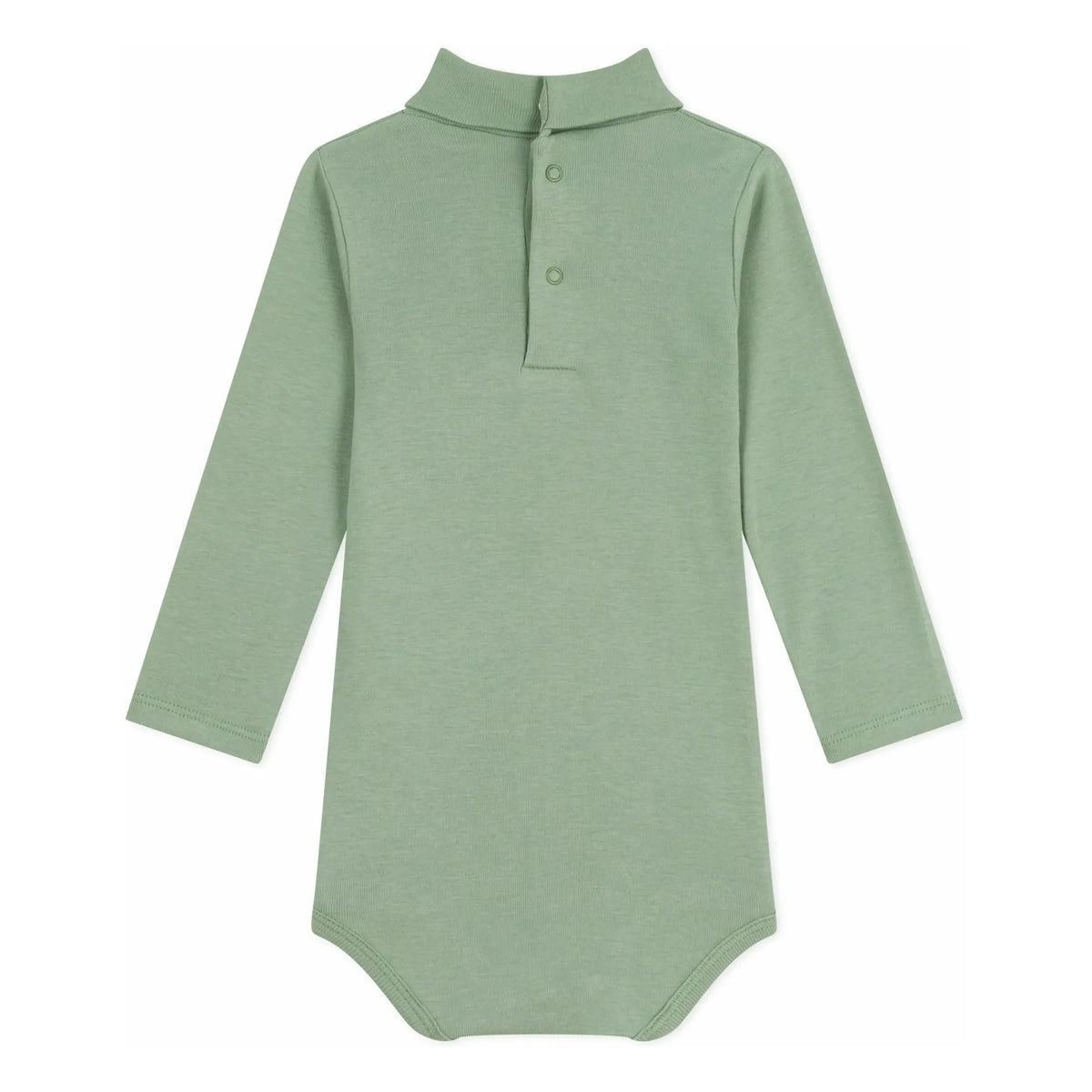 Petit Bateau - Organik pamuk balıkçı yaka body | Sage
