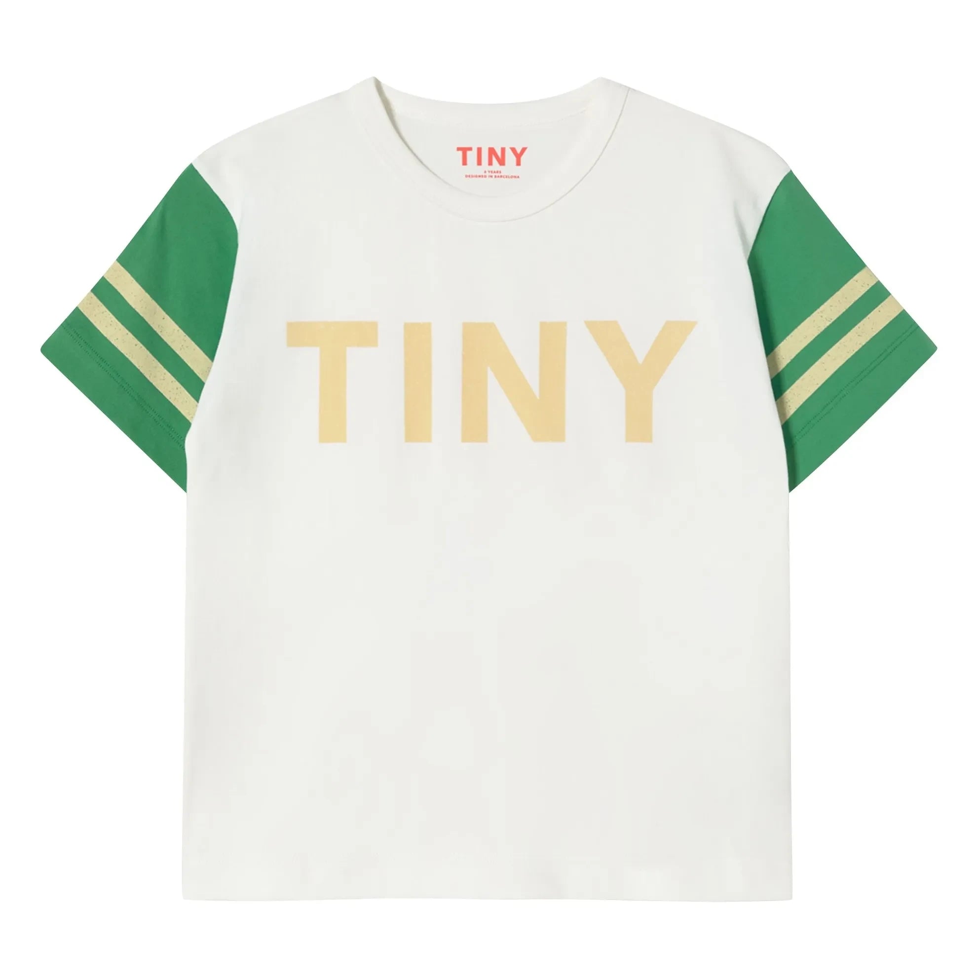Tinycottons - Tiny Colorblock Organik Pamuklu Tişört | Beyaz
