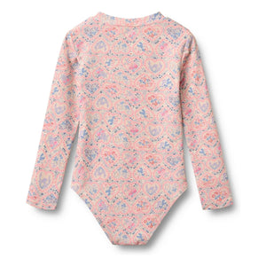 Wheat - Margot Fleuri Geri Dönüştürülmüş Elyaf UV Korumalı Mayo | Açık Pembe