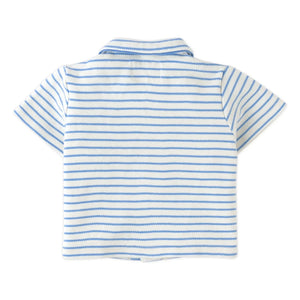 Gingersnaps - Ben Striped Textured Shirt | White