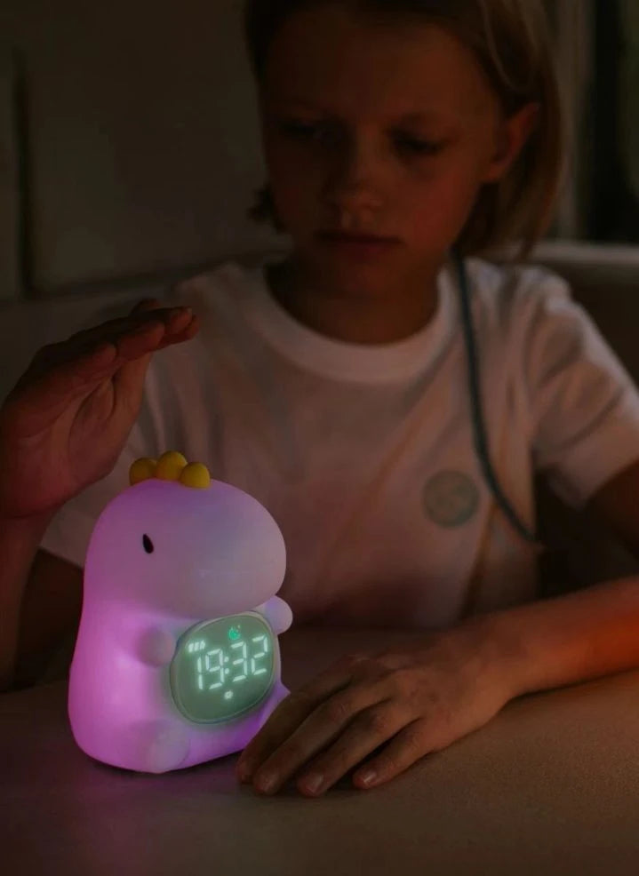 Mary's - Dino Alarm Saati ve Gece Lambası | Mavi Yeşil
