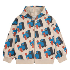 Bobo Choses - Kapüşonlu Sweat Dogs Organik Pamuk | Bej