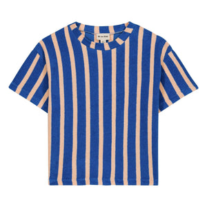 We Are Kids - Jordan Gestreiftes Bio-Baumwoll-T-Shirt | Blau