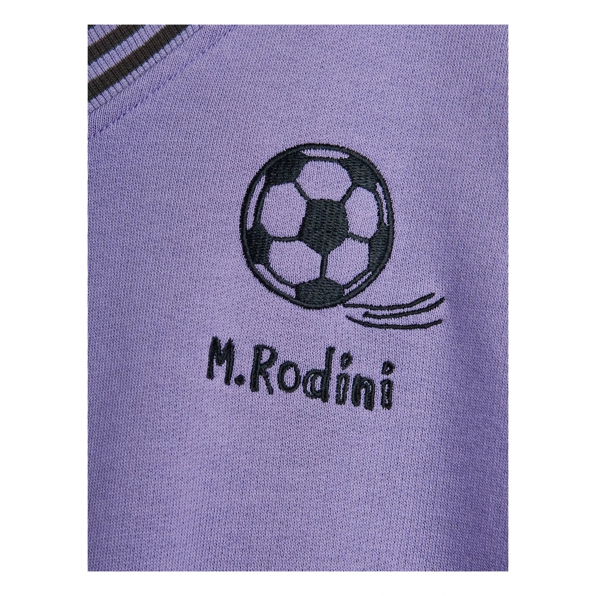 Mini Rodini - Organik pamuklu futbol sweatshirt | Mor