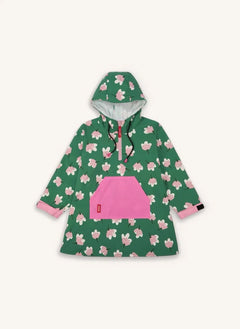Hello Hossy - Blumenmuster Regenponcho | Grün