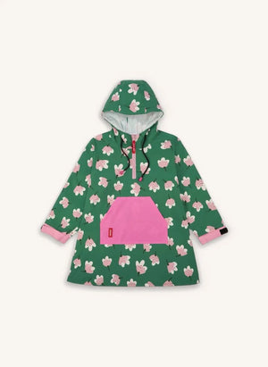 Hello Hossy - Blumenmuster Regenponcho | Grün