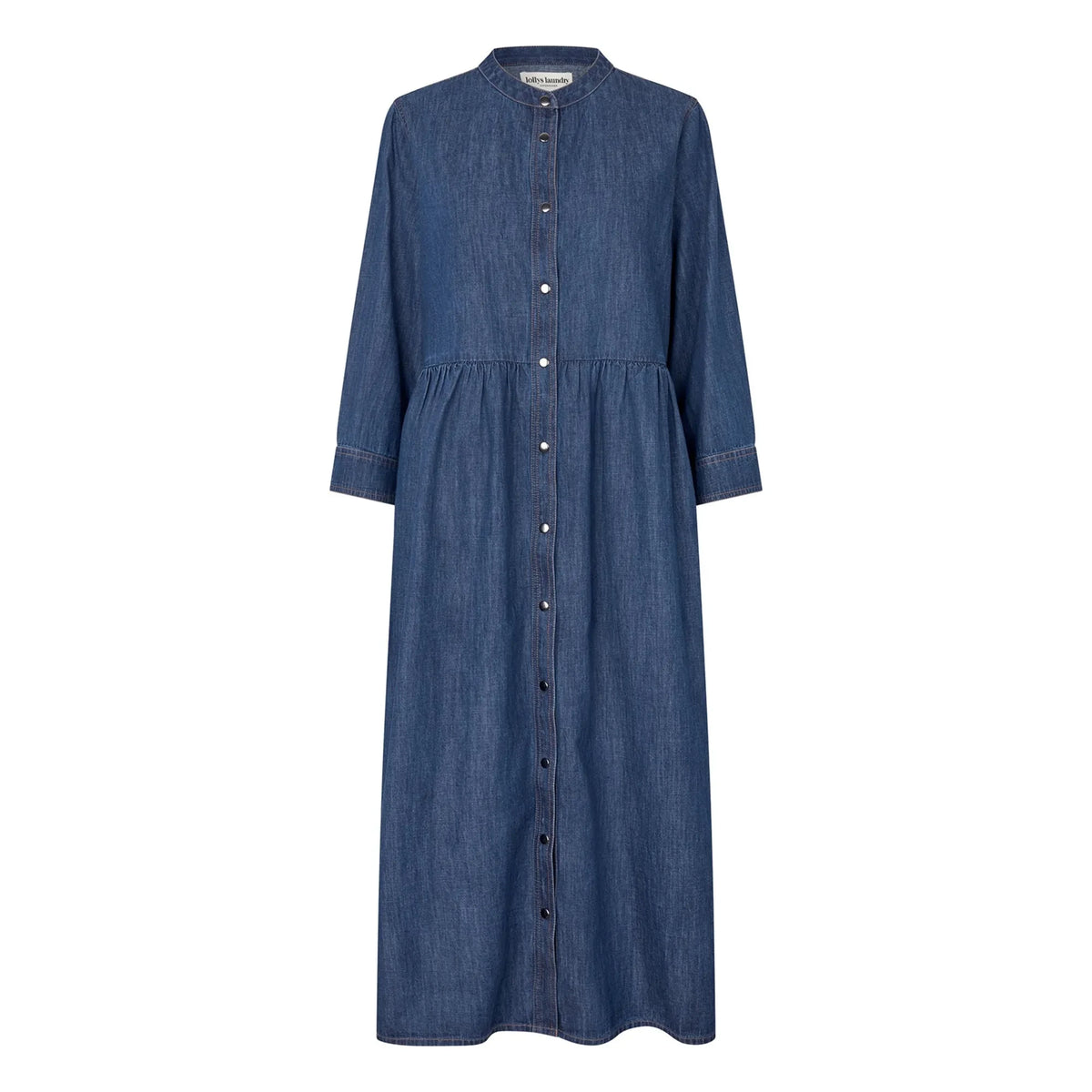 Lollys Laundry - Aliya Denim Pamuk Elbise | Lacivert