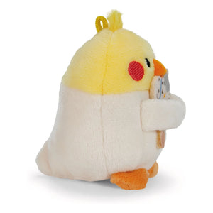 Nici - Knight Kostümlü Chipsy muhabbet kuşu peluşu | Gri