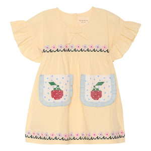 SISSEL EDELBO - Ohio Bio-Baumwollkleid - Kinderkollektion | Hellgelb