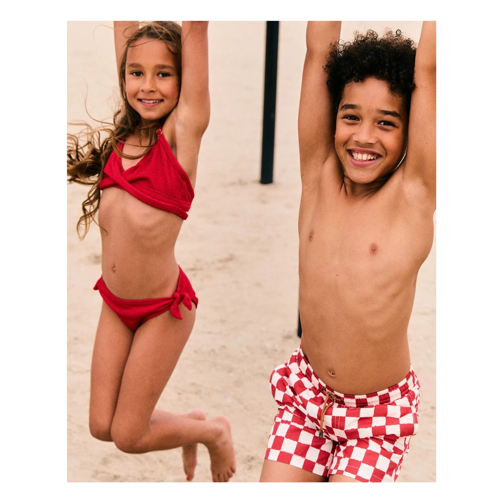 Beachlife - Fitilli Kruvaze Mayo | Kırmızı