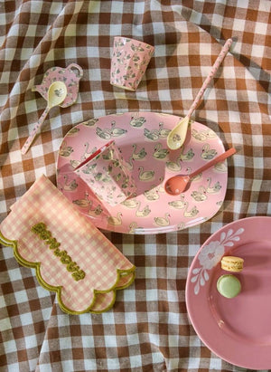 Rice - Melamin Kupa: Kuğu | Pembe