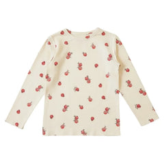 Studio Bohème - Lala Grenades Camiseta de Algodón Orgánico | Ecru
