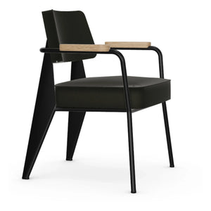 Vitra - Executive Chair, Siyah Taban - Jean Prouvé | Koyu gri