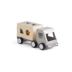 Kid's Concept – Müllwagen aus Holz mit Formsteckspiel