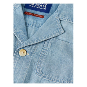 Scotch & Soda – Chambray-Jumpsuit | Hellblau