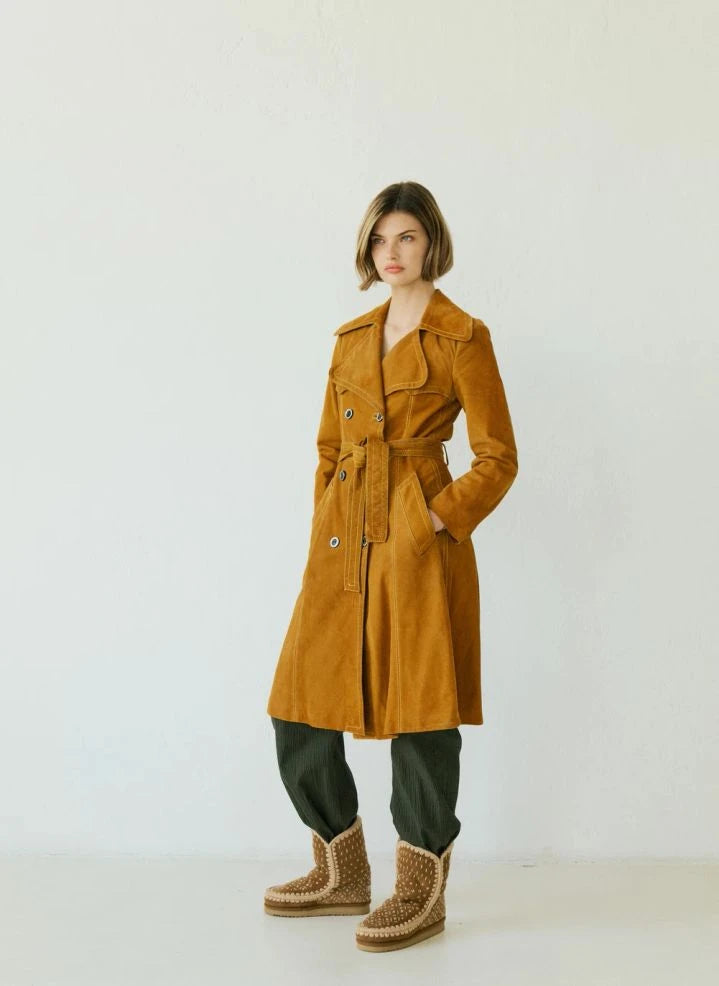 Mou - Eskimo Sashiko Botlar | Cognac