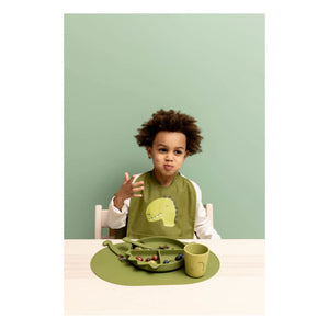 Trixie - Mr. Dino Compartments Vacuum Plate | Green
