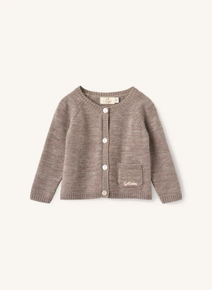 Copenhagen Colors - Merino Wool Cardigan and Leggings Set | Taupe Brown