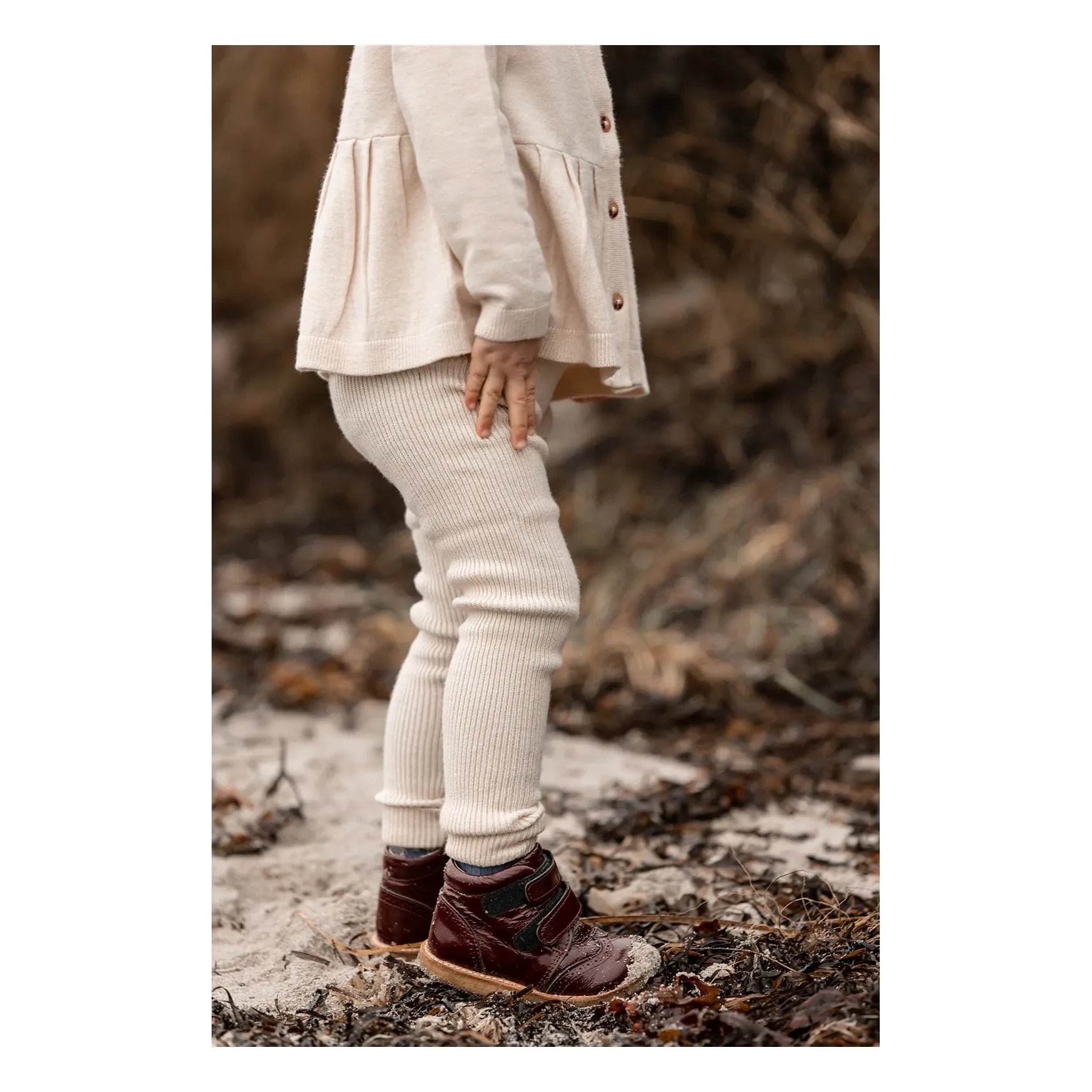 Fliink - Benna Ripp-Leggings | Creme