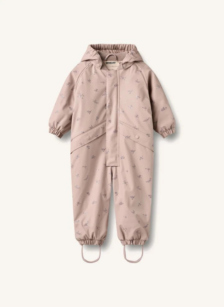 Wheat - Mono impermeable con estampado floral Aiko, fabricado con fibras recicladas | Rosa
