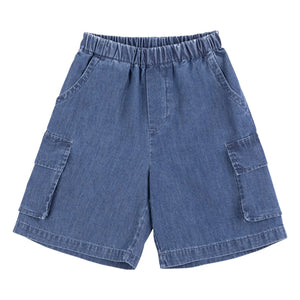 Babe & Tess - Bermuda Cargojeans-Shorts | Blau