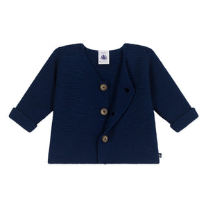 Petit Bateau - Barby organik pamuklu hırka | Lacivert
