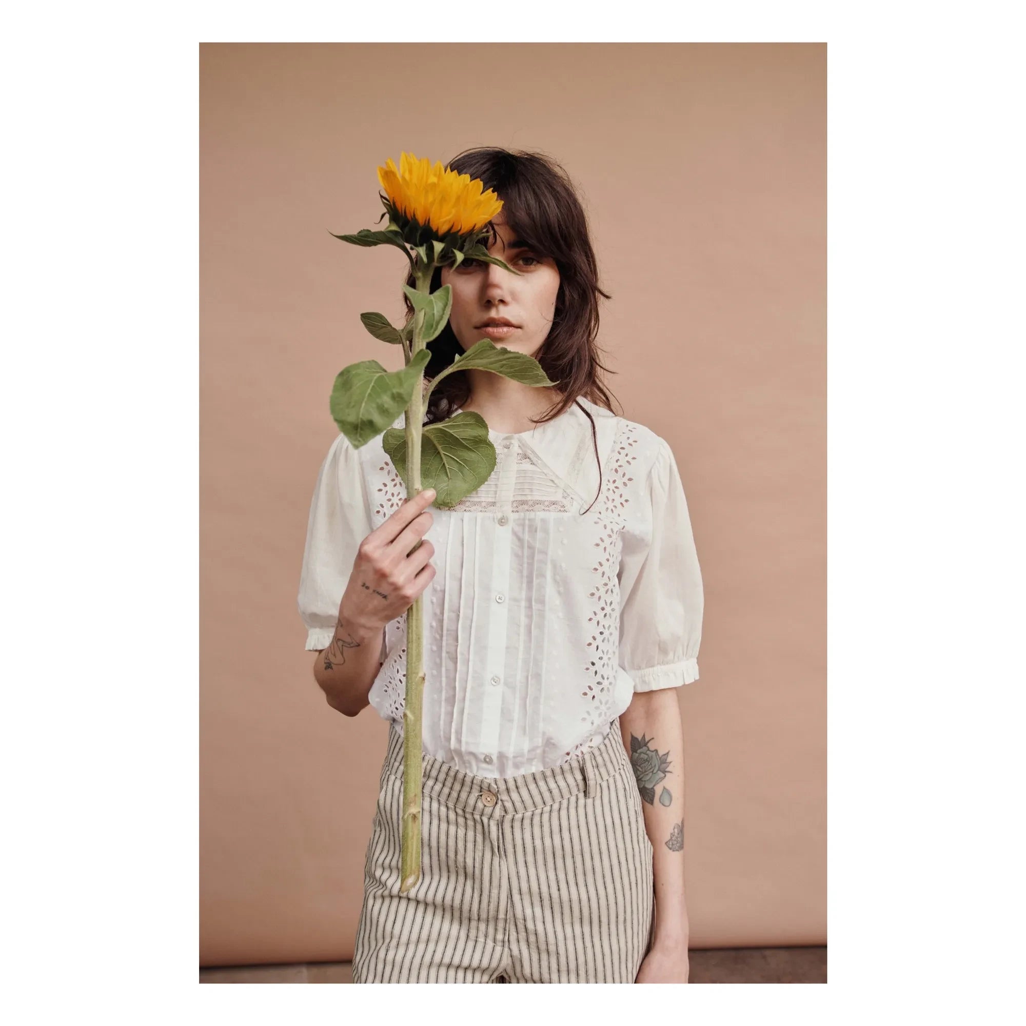 Emile et Ida - Vintage Pamuk Bluz | Krem