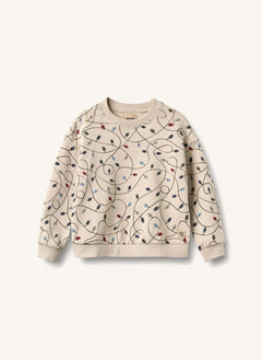 Wheat - Sandro "Guirlandes" Organik Pamuklu Sweatshirt | Krem