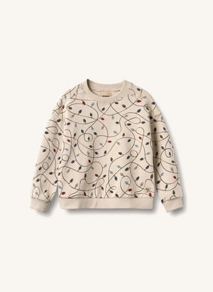 Wheat - Sandro "Guirlandes" Organik Pamuklu Sweatshirt | Krem