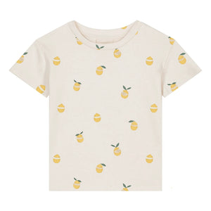 Studio Bohème - Essential Lemons Bio-Baumwoll-T-Shirt | Ecru