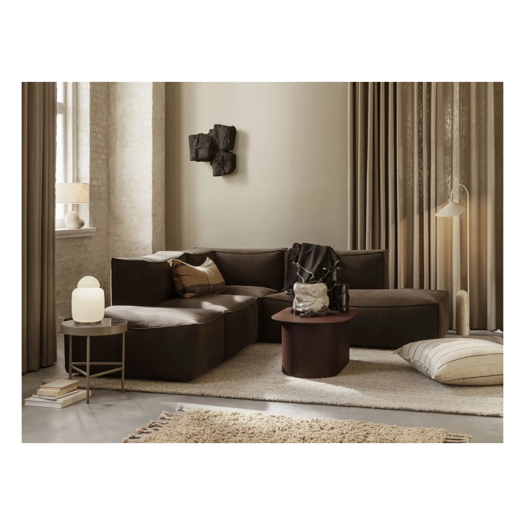 Ferm Living - Catena Sofa Connect Köşe | Kahverengi