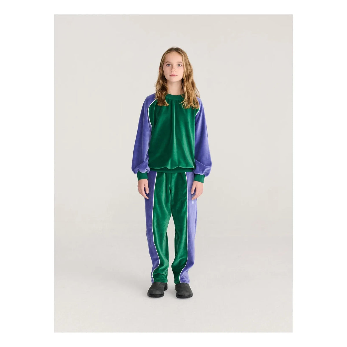 Bobo Choses - Renk Bloklu Terry Sweat | Yeşil
