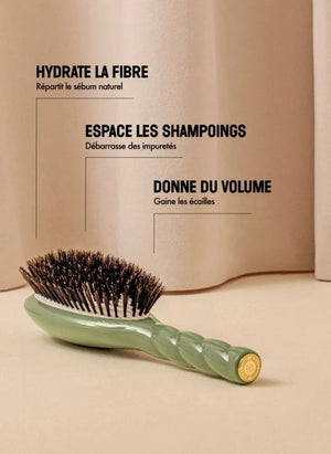 La Bonne Brosse - L'Universelle Saç Fırçası No. 01 - Bakım ve Parlaklık | Badem yeşili