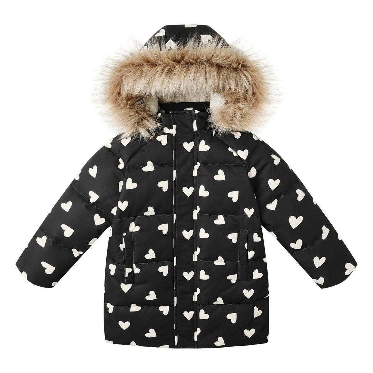 Rylee + Cru - Kalpli Şişme Mont | Siyah