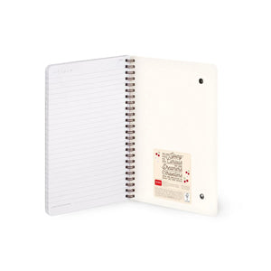 Legami - Resimli Sert Kapaklı Çizgili Ayıcık Defteri - Spiralli A5