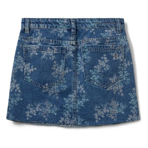 Sofie Schnoor - Cally Denim Blumen Minirock | Denim blau