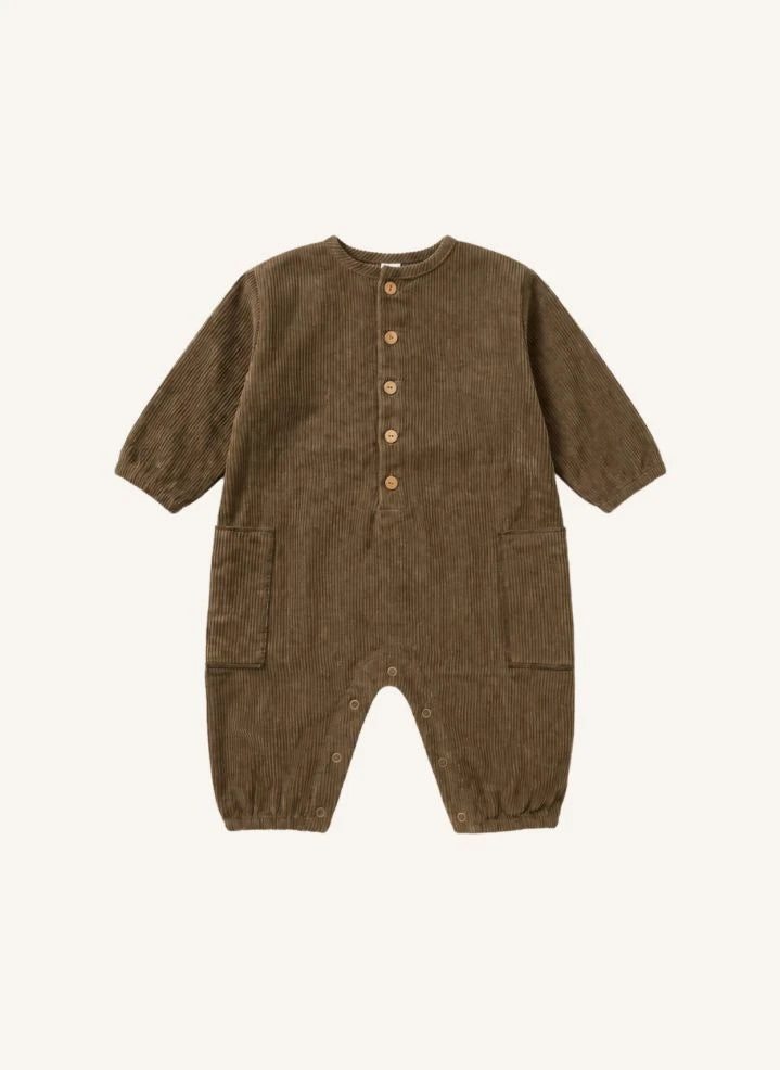 Studio Bohème - Big Papi Cordeltops Organic Baumwoll Overall | Olive