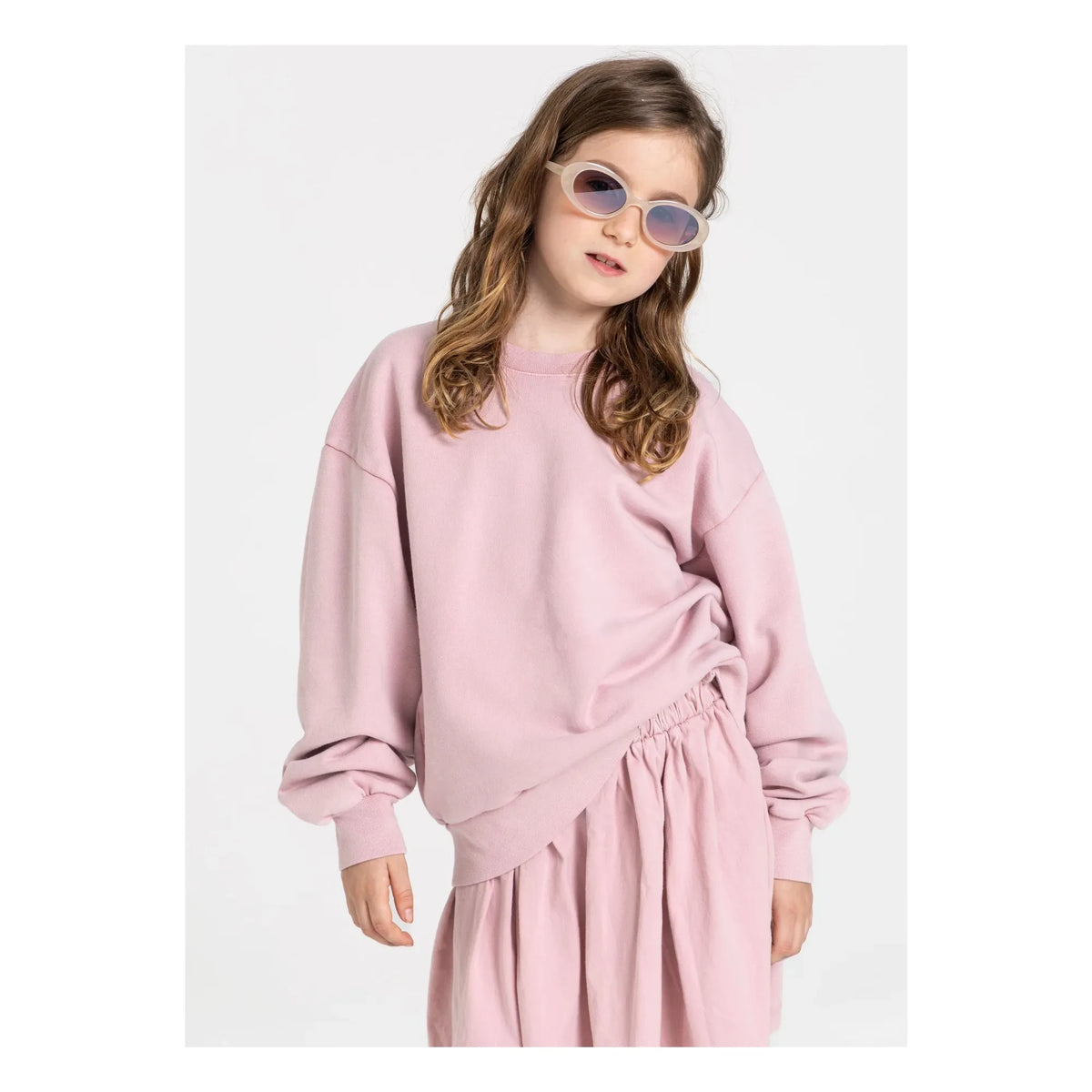 Smallable Kid - Flow Jersey Organik Pamuk Etek | Toz Pembe