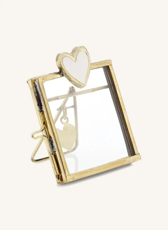 Doing Goods - Pyar Mini Herzförmiger Reispicturerahmen | Gold