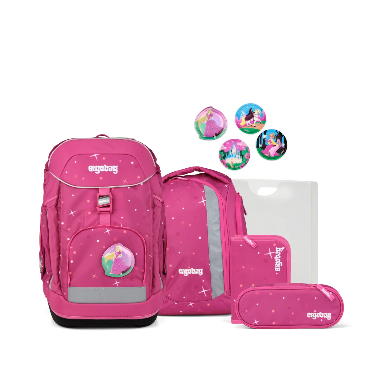 Ergobag - طقم حقيبة مدرسية Maxi Wonbearcastle