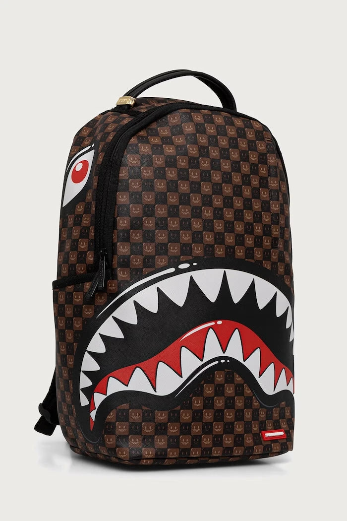 Sprayground - पेरिस में शार्क ब्राउन बैकपैक 910B8634NSZ