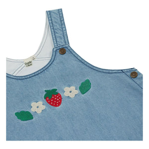 Goldie + Ace - Vestido de mezclilla Strawberry | Azul