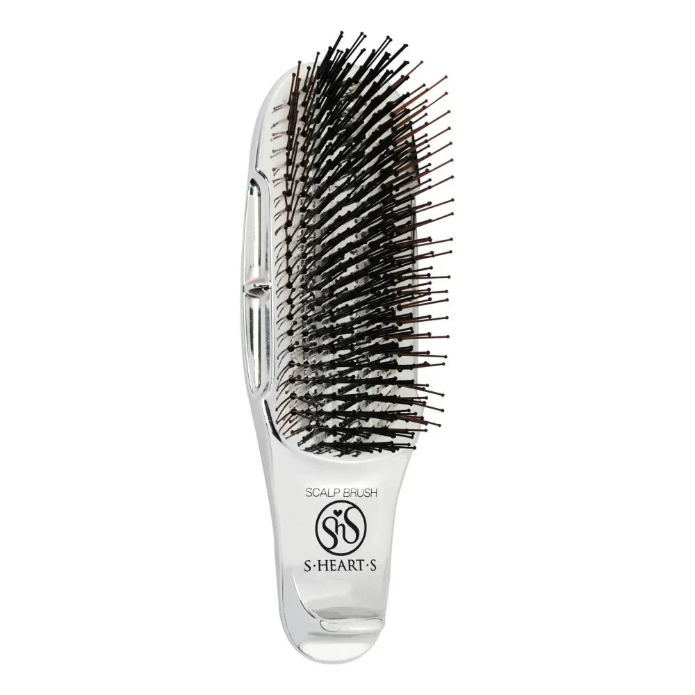 S.Heart.S - Mini Scalp+ Hairbrush for Thick Hair | Silver